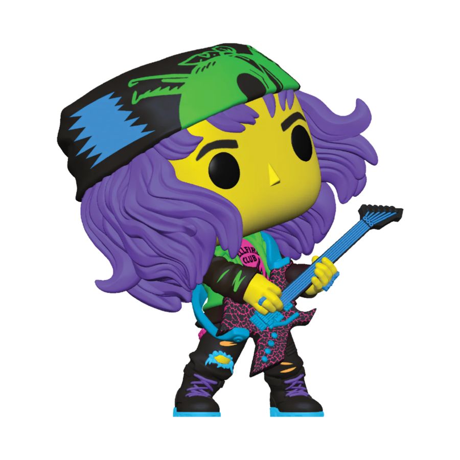 Stranger Things - Eddie with Guitar US Exclusive Blacklight Pop!