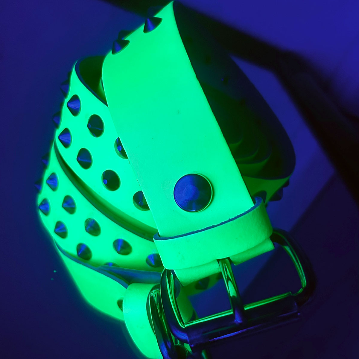 Cut Throat Uranium Studded Leather Belt