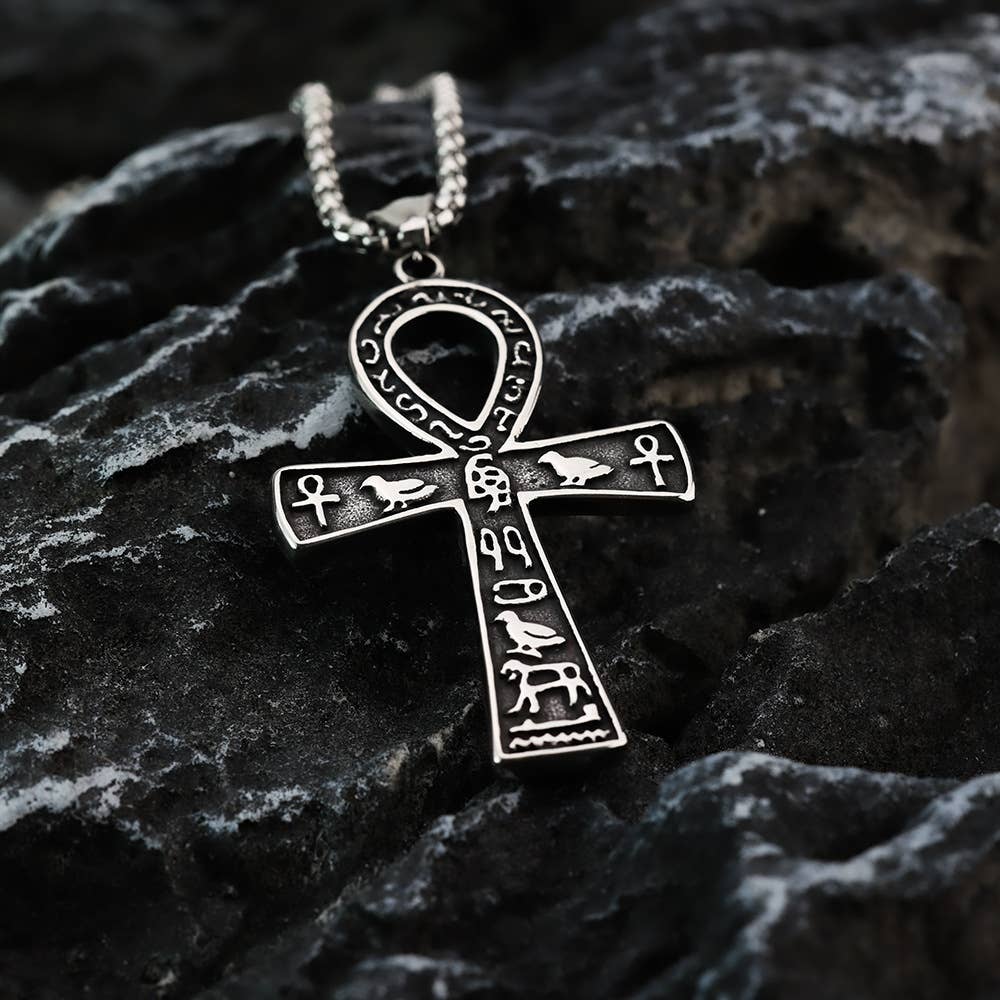 Smoldering Ankh Necklace
