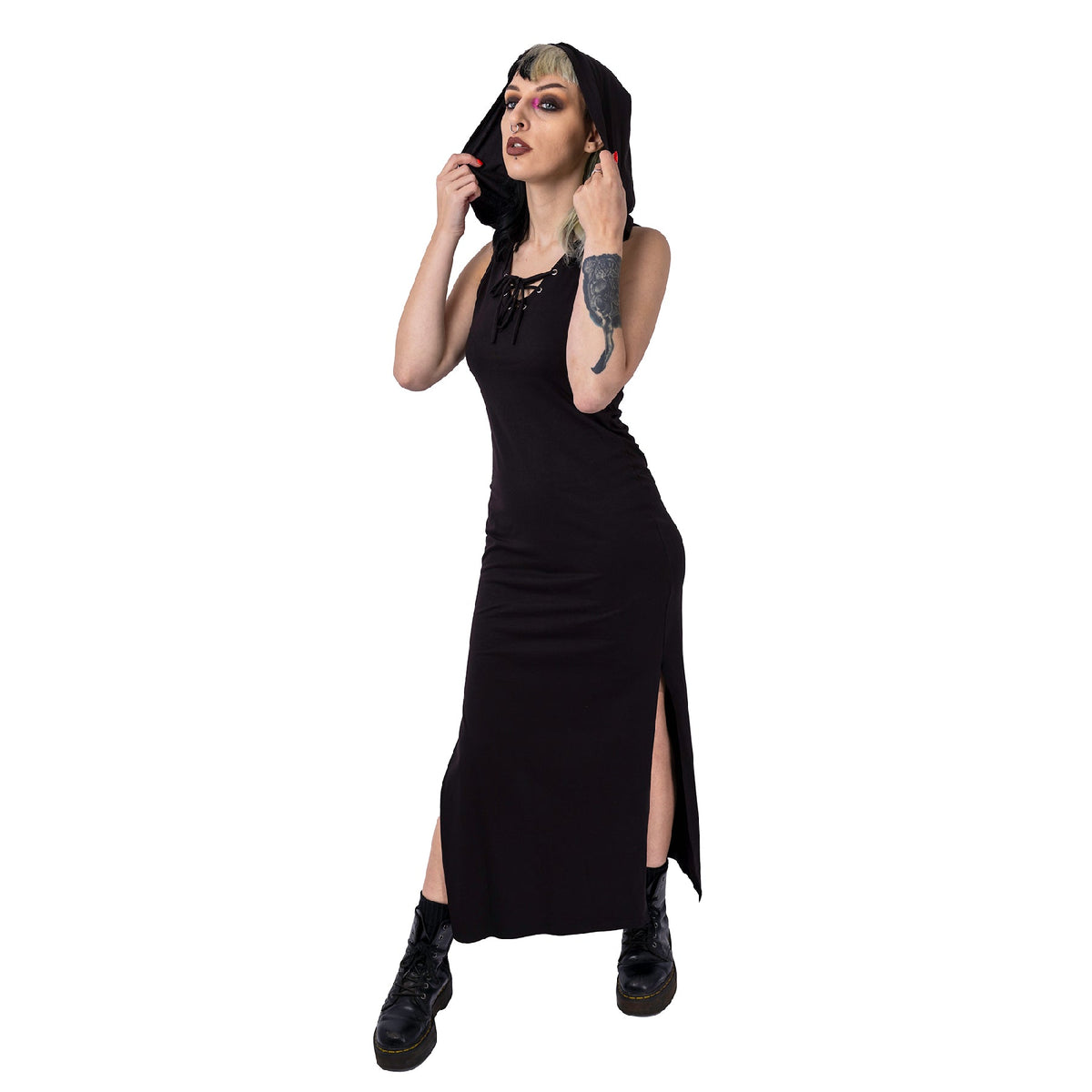 Cynthia Hooded Maxi Dress