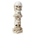 Three Wise Skulls Smoking Incense Holder