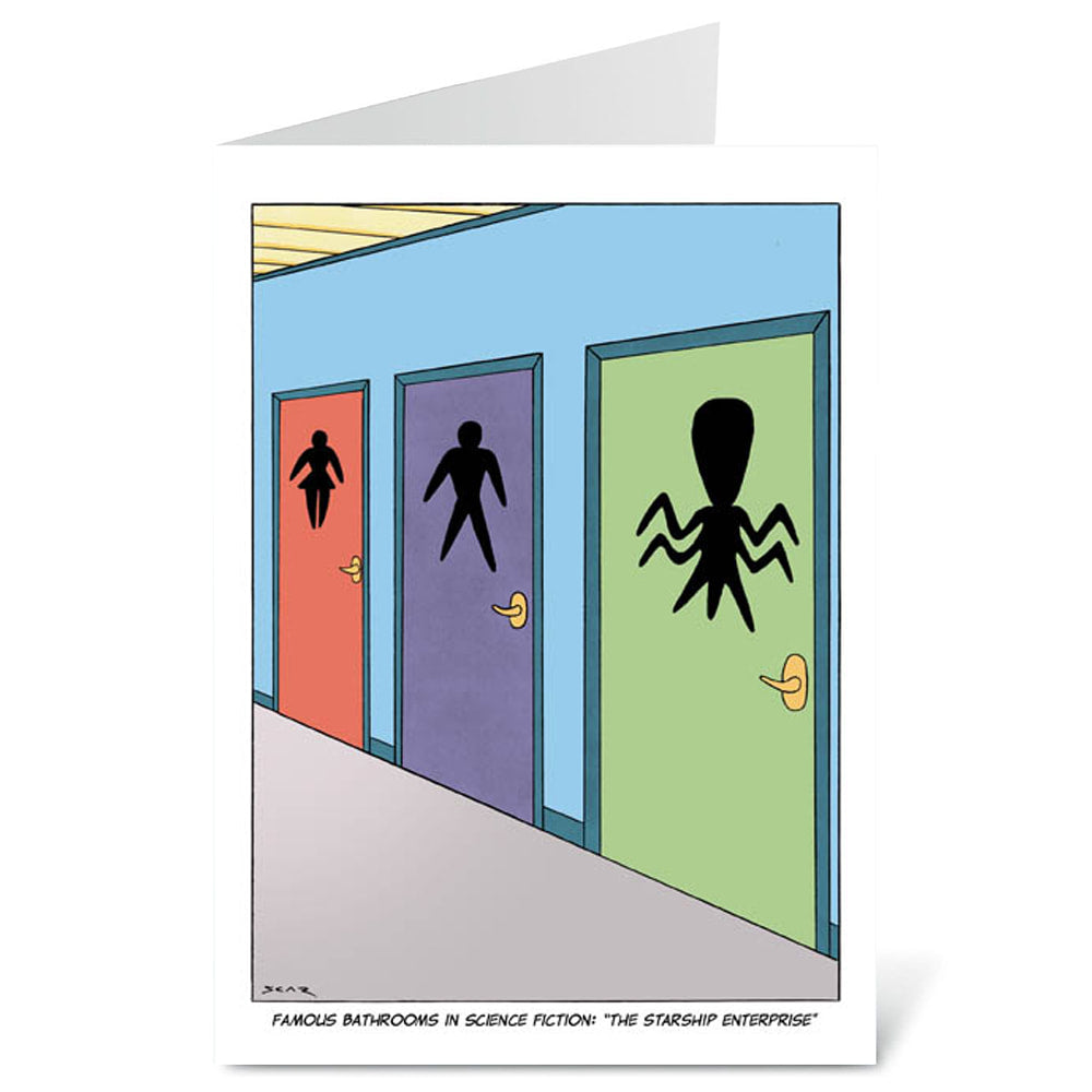 Sci-Fi Bathrooms - Blank Card