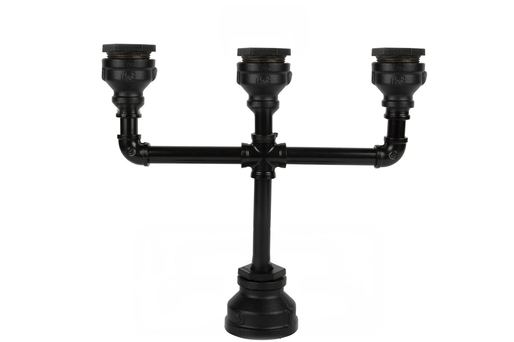 Industrialized 3 Bulb Table Lamp