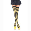 Wicked Striped Yellow Peril Thigh Highs