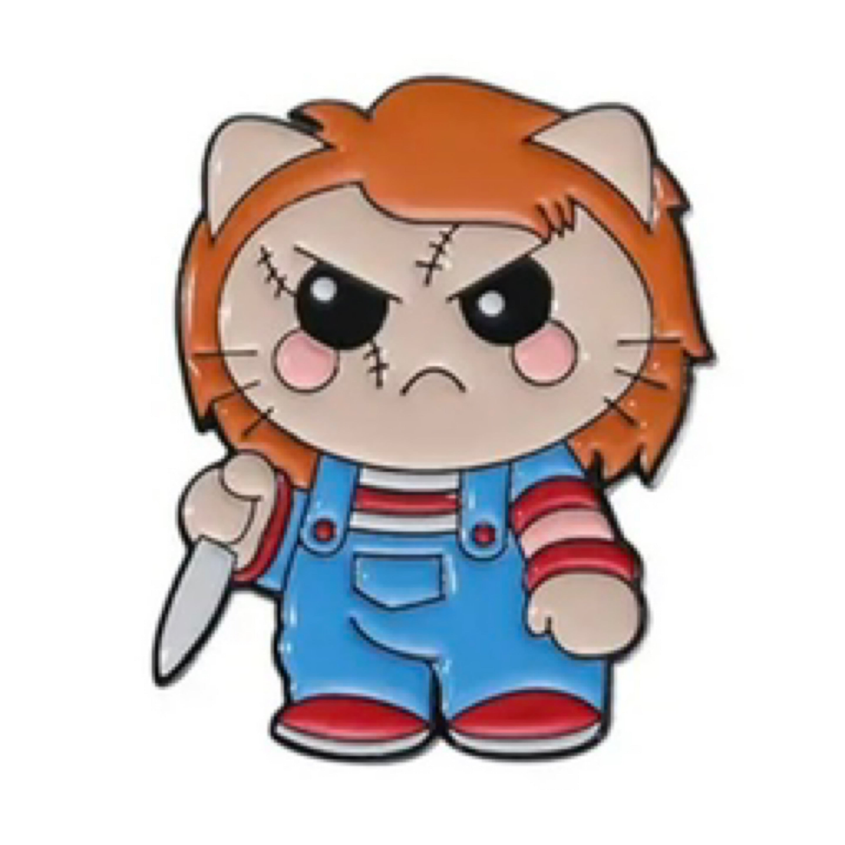 Chucky-Meow Enamel Pin