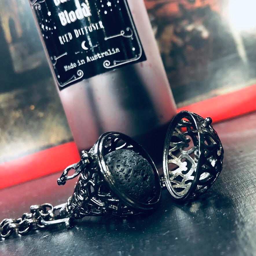 Perfume Lava Cage Necklace