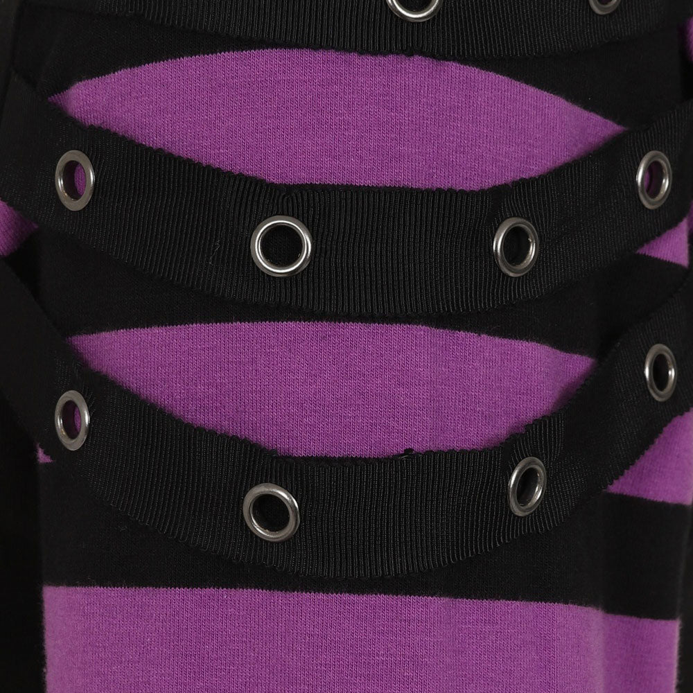 Lycoris Purple Stripe Top