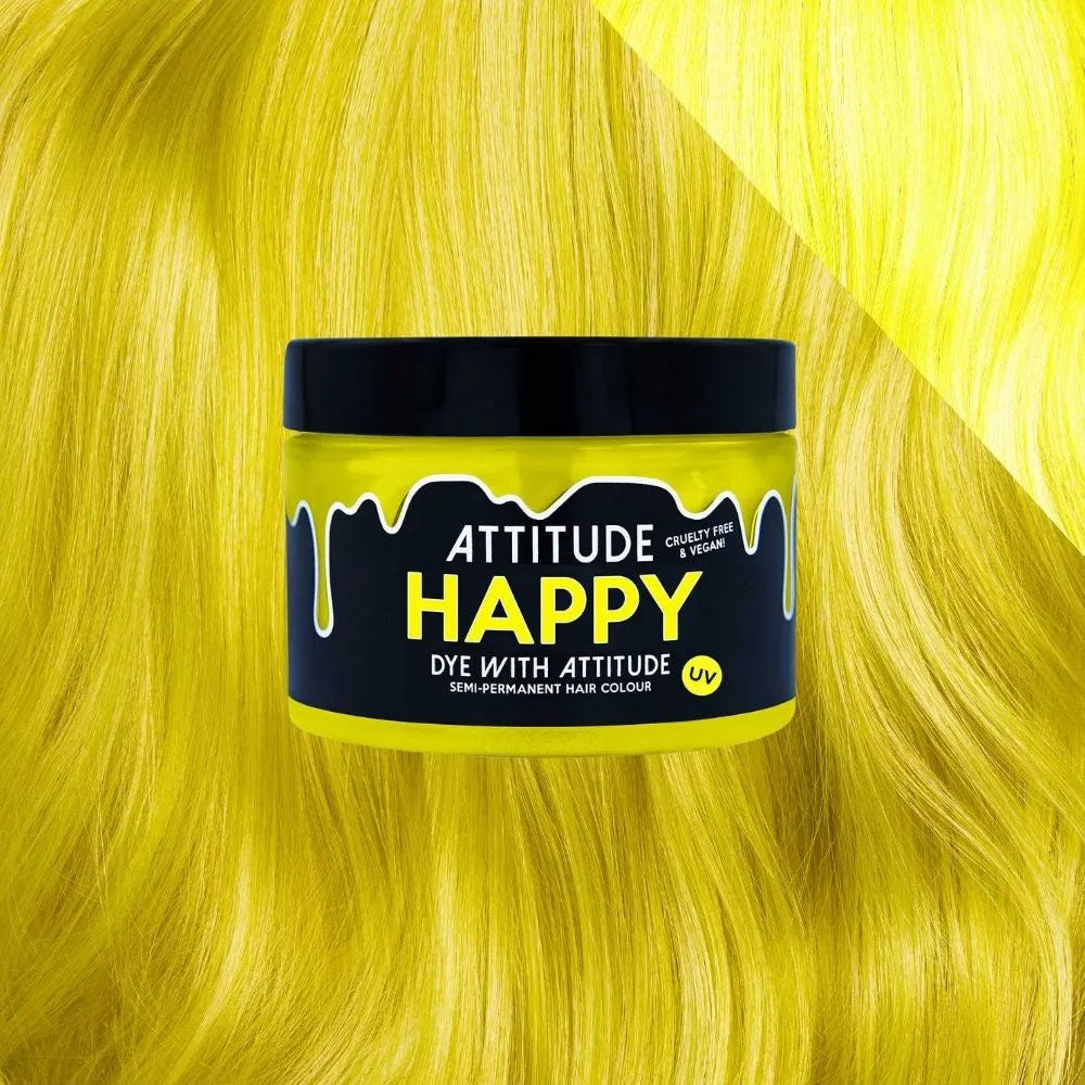 Happy UV Yellow Attitude Hair Dye