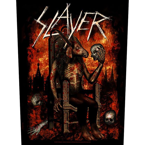SLAYER Devil on Throne Back Patch