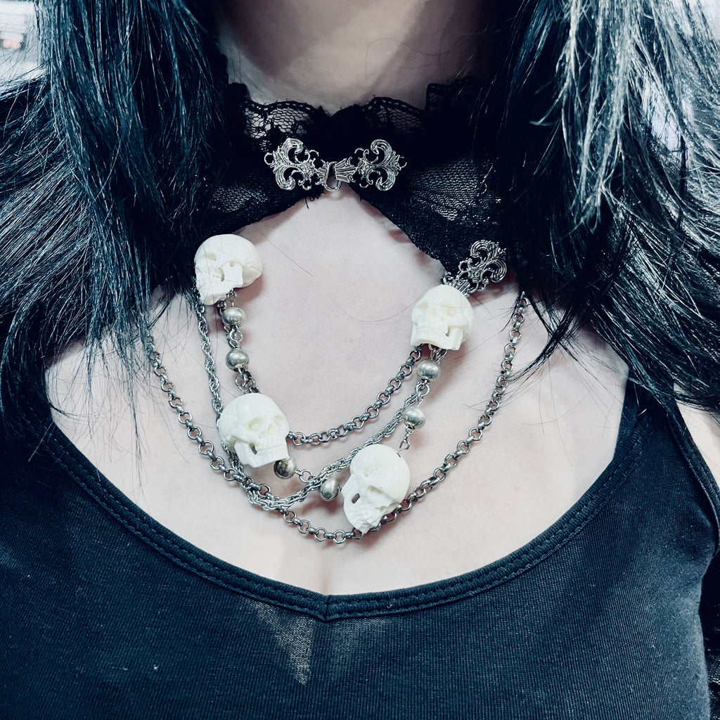 Headhunter Buffalo Bone Necklace