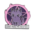 Hex You Devil Kitty Enamel Pin