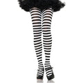 Wicked Stripe Tights - Black and White