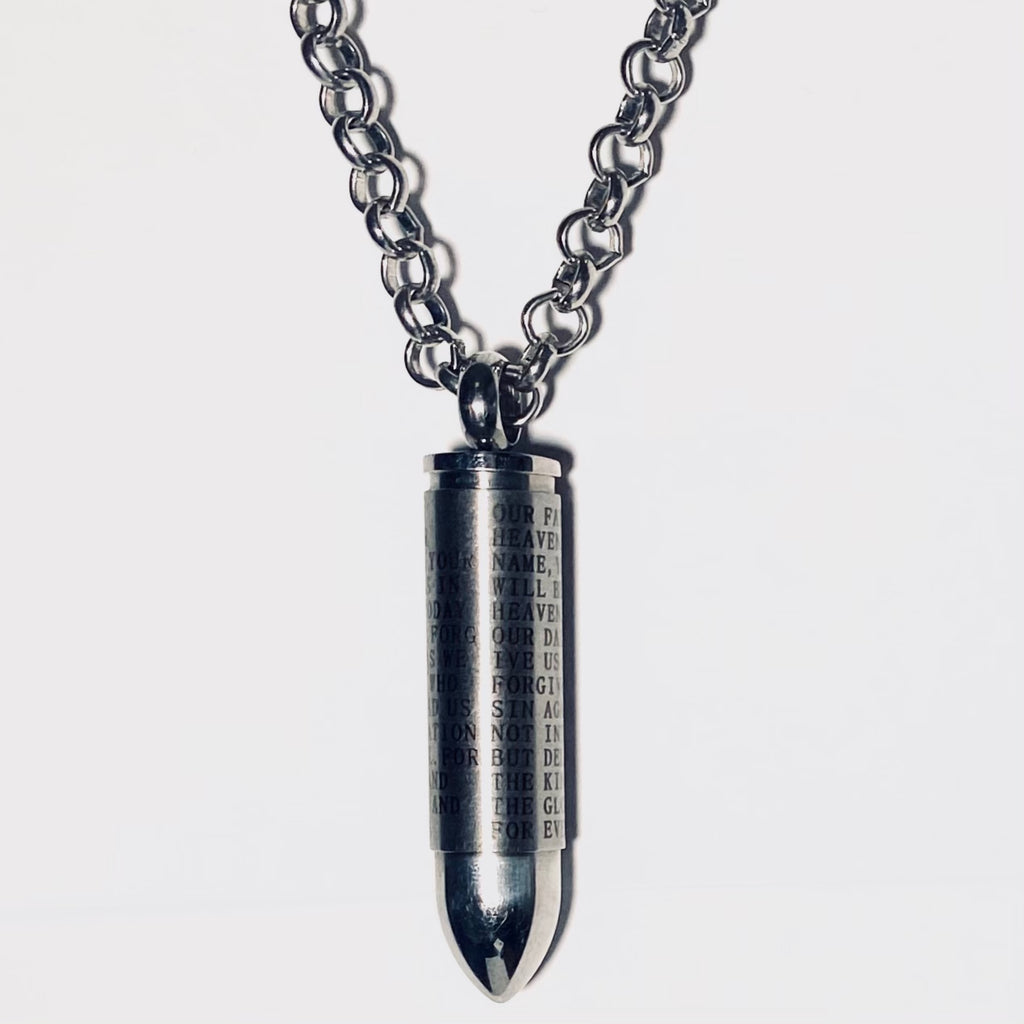 Lords Prayer Bullet Cremation Vial