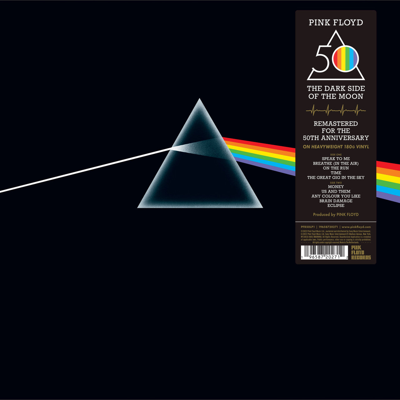PINK FLOYD: Dark Side Of The Moon Vinyl LP (50th Anniversary 180g)
