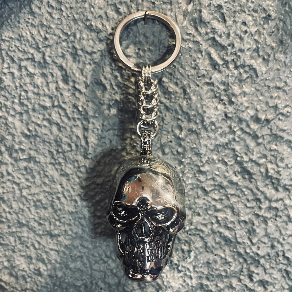 Skulled Chainmaille Keychain