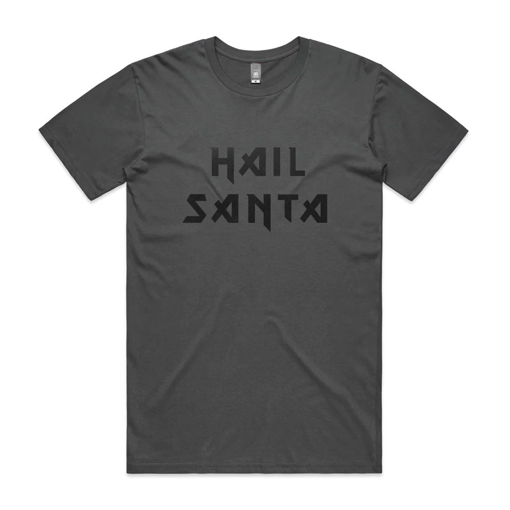 Hail Santa Flocked Print Tee