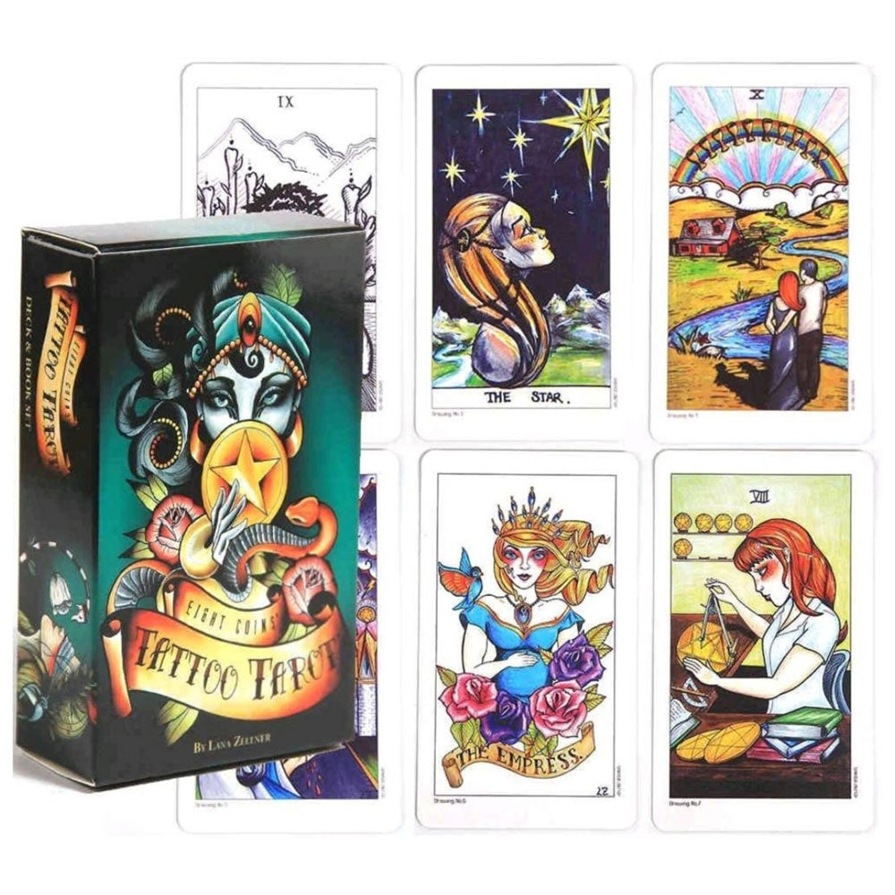 Eight Coins Tattoo Tarot Card Deck