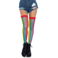 Say it Proud Rainbow Fishnet Thigh Highs