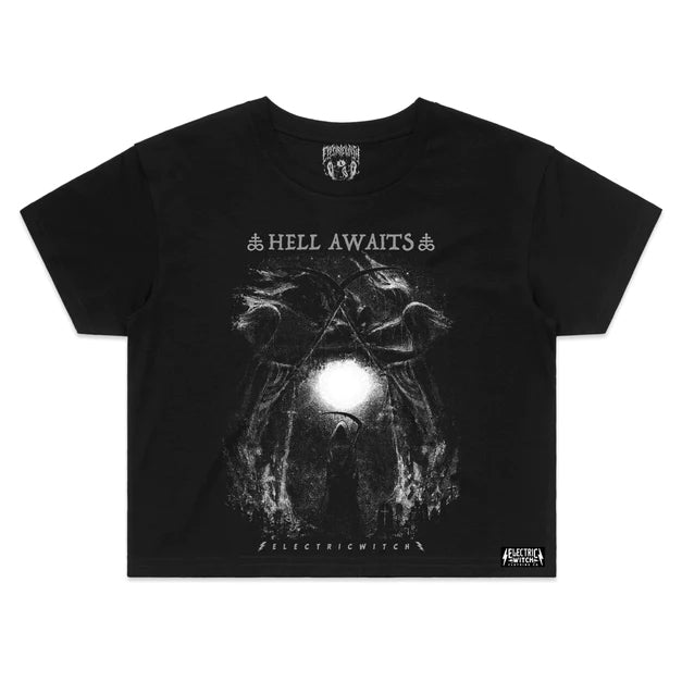 Hell Awaits Electric Witch Crop Top