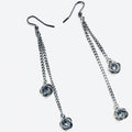 Double Chain Mobius Earrings