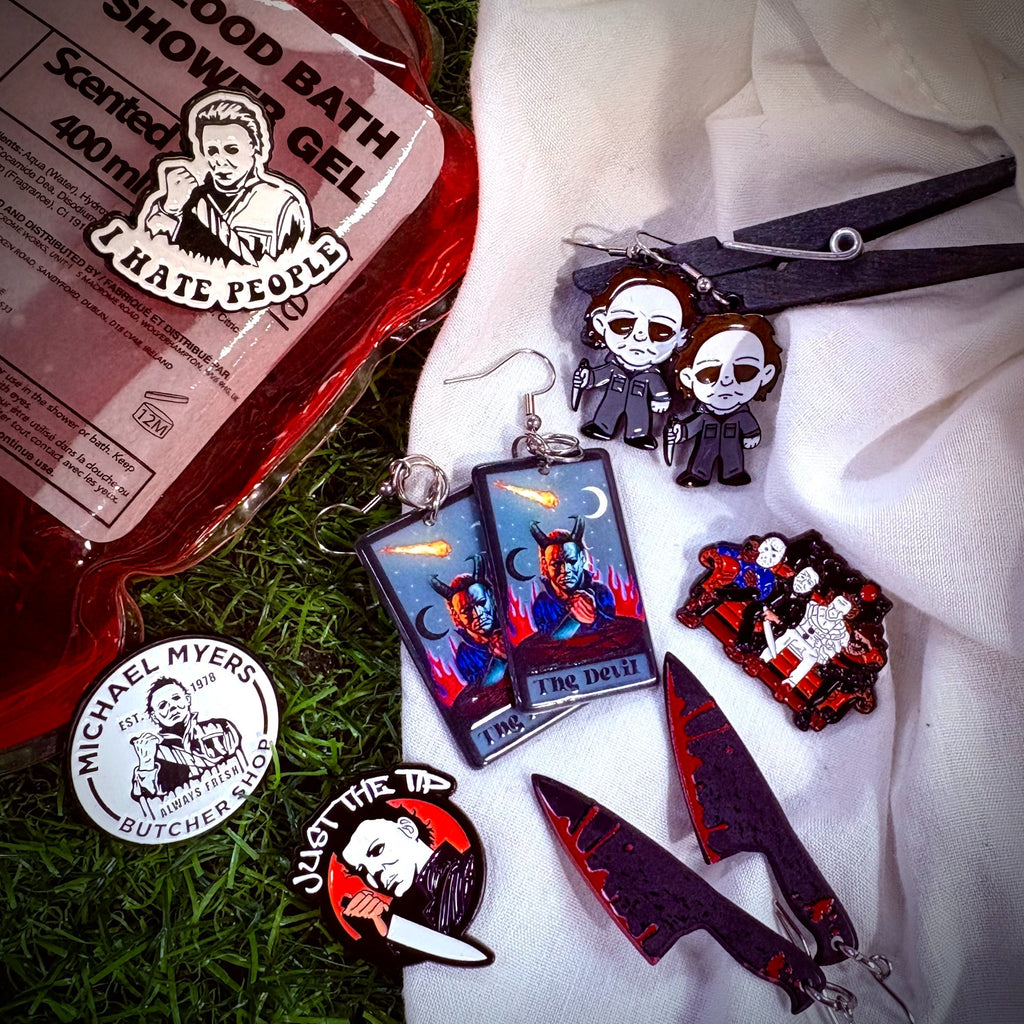 Michael Myers Butcher Shop Enamel Pin
