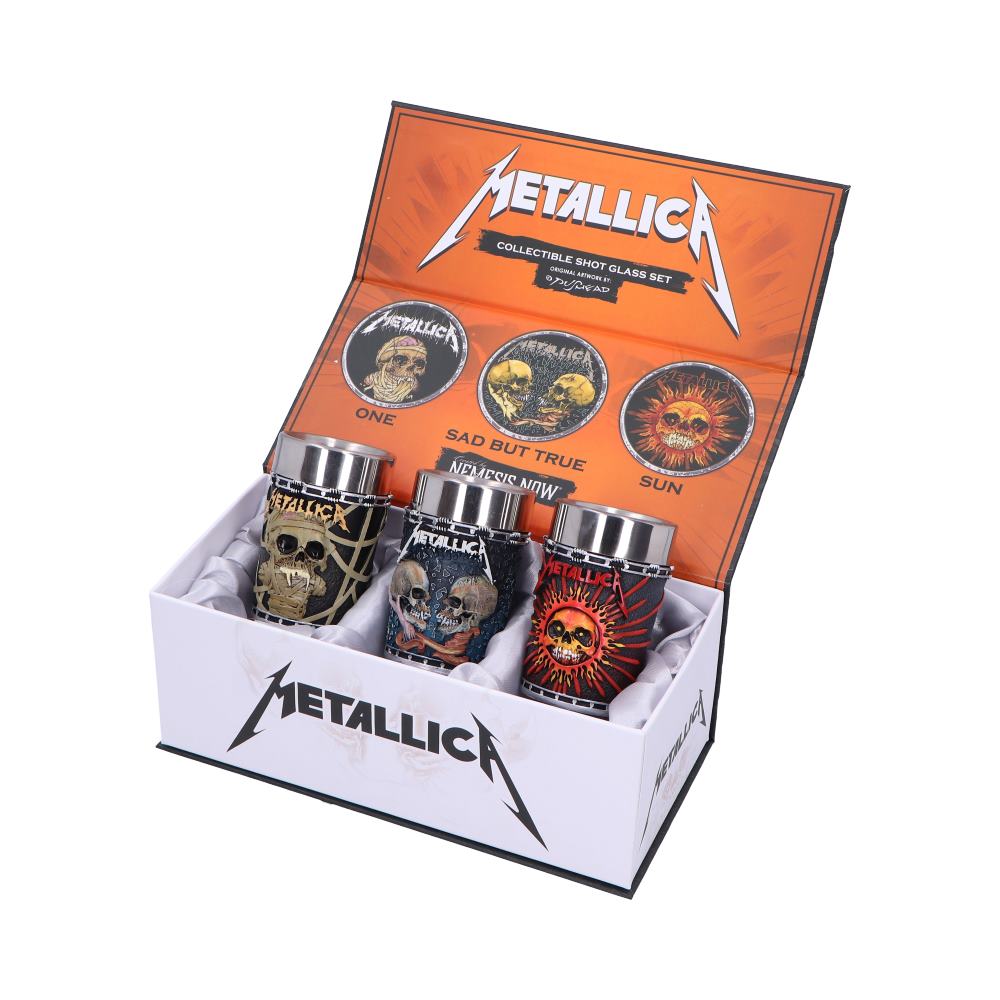 METALLICA Pushead Collectible Shot Glass Set of 3
