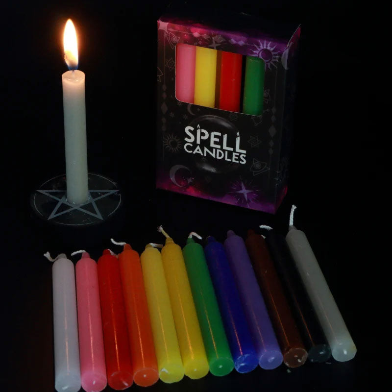 Spell Ritual Mini Candles Assorted Colours 12pk