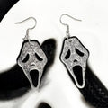 Razzle Dazzle Ghost Face Screamy Earrings