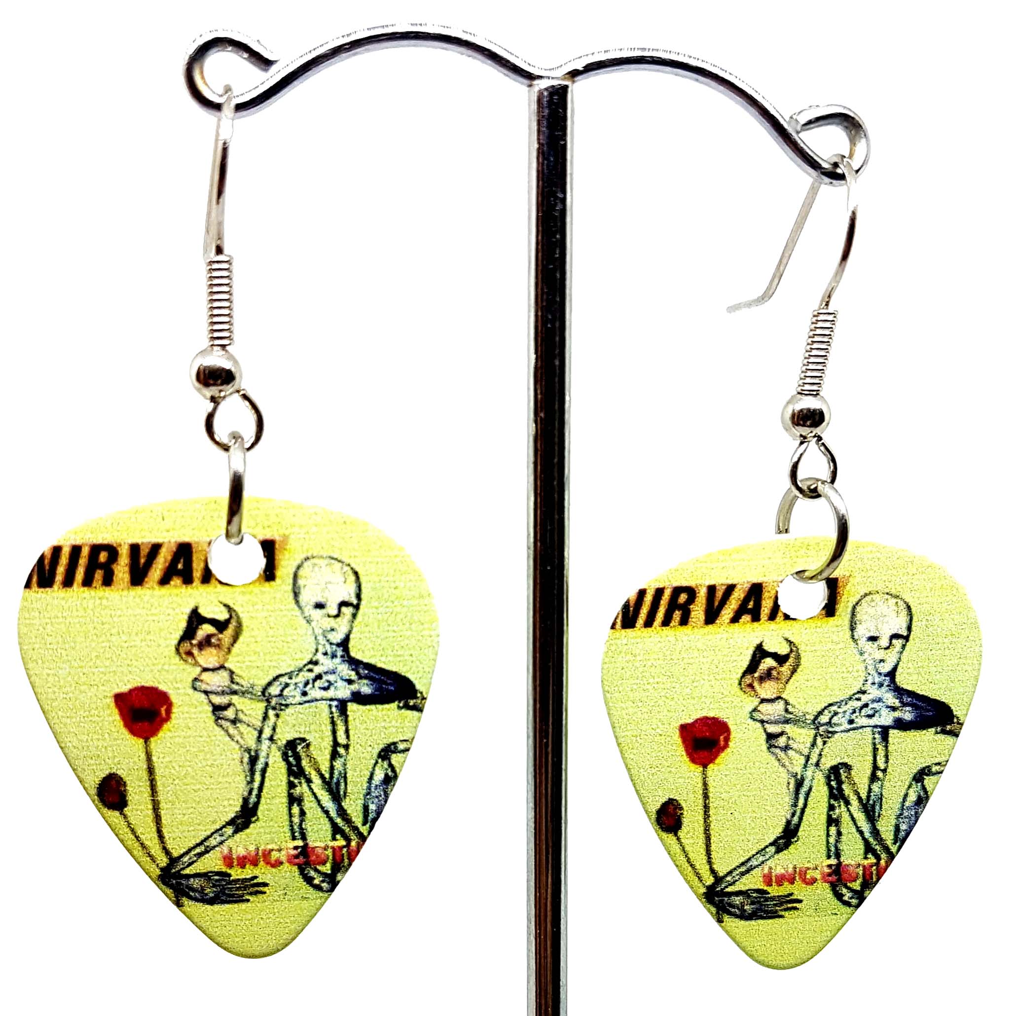 NIRVANA Incesticide Guitar Pick Earrings