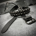 Duece Grim Studded Leather Belt