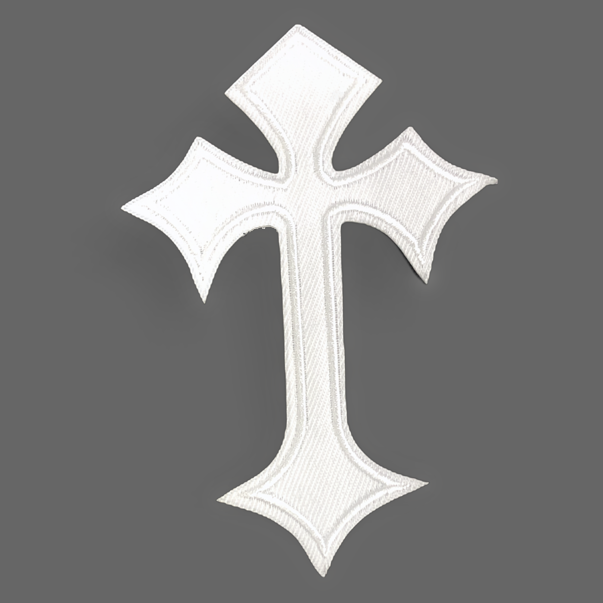 White Crucifix Patch