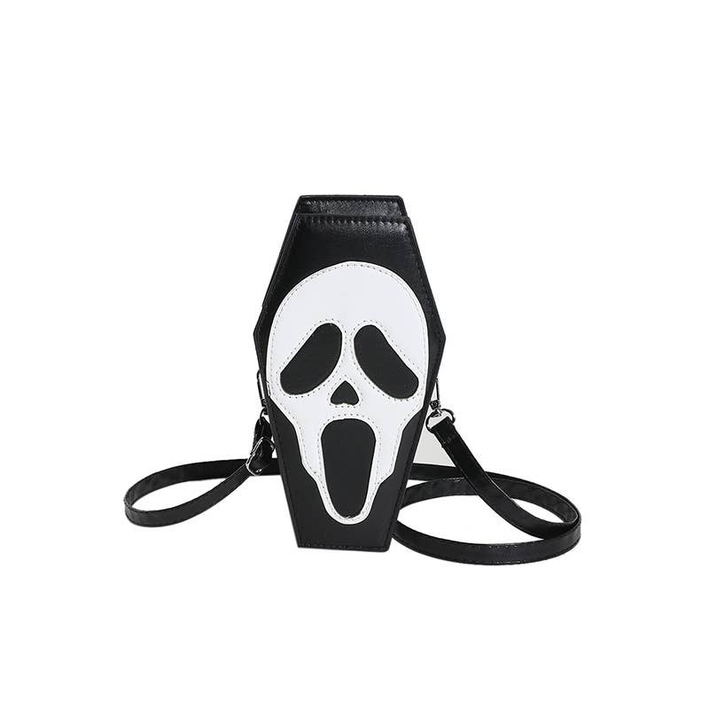 Screamy Face Coffin Shoulder Bag
