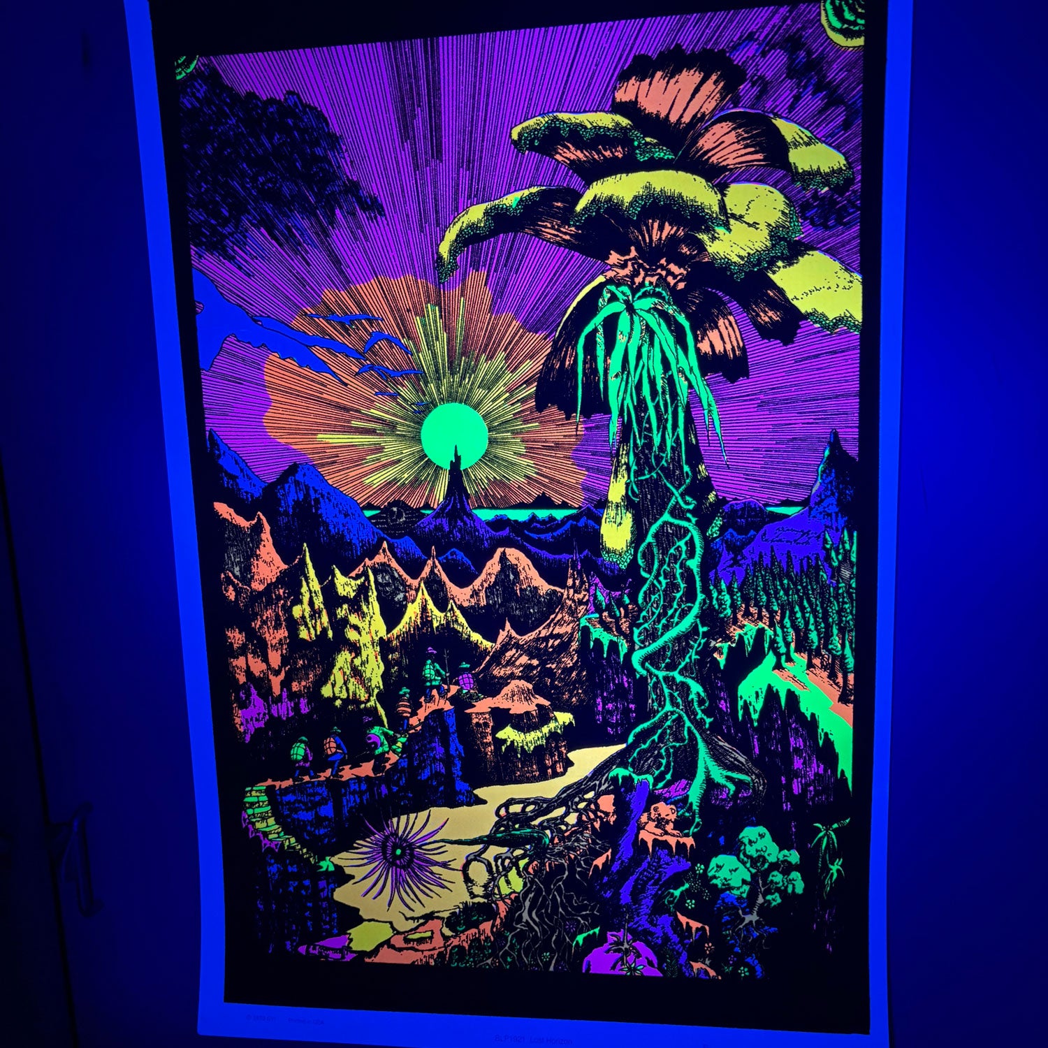 Lost Horizon Flocked Blacklight Poster 192
