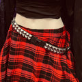 Teutonic Black Heart Studded Leather Belt