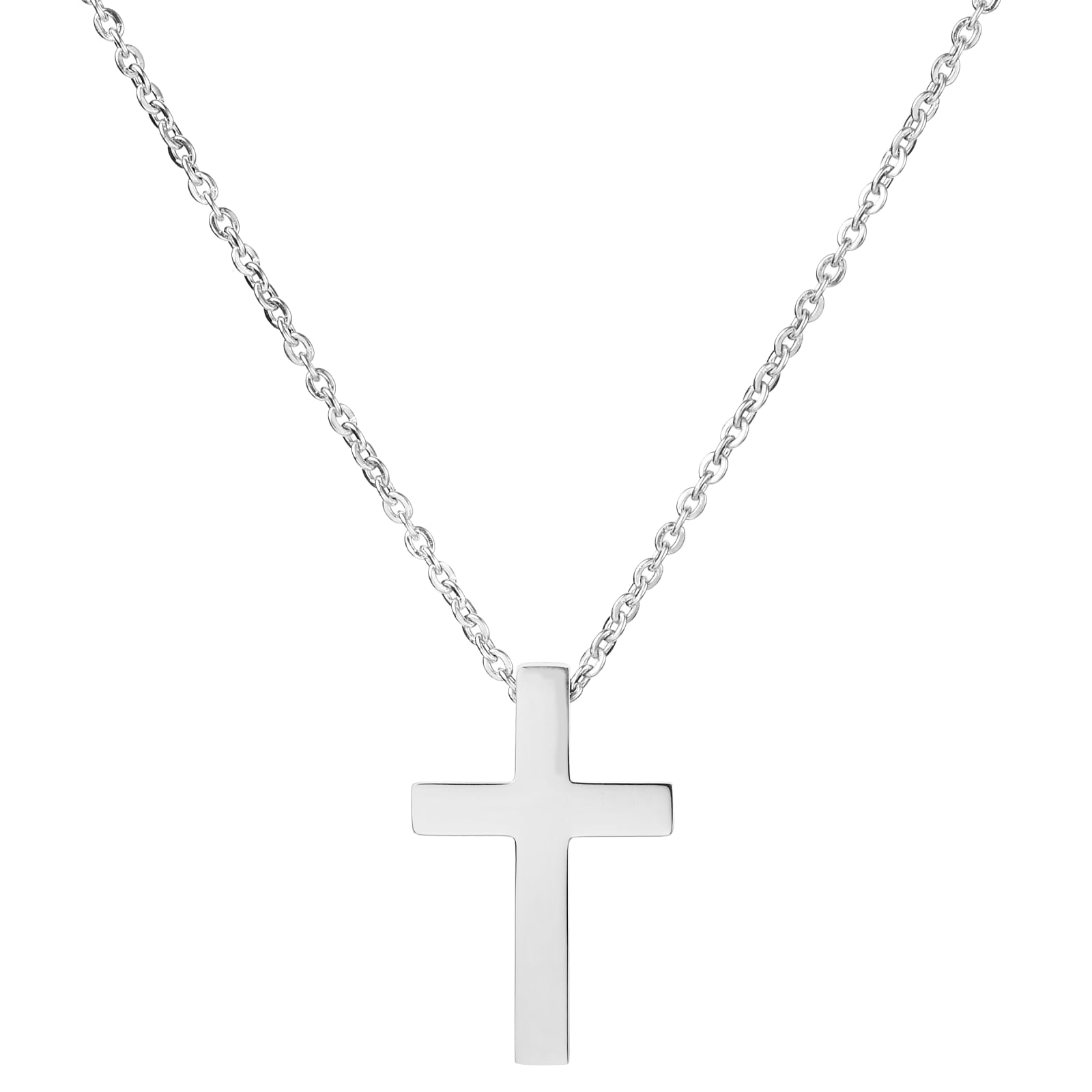 Ward Silver Cross Necklace
