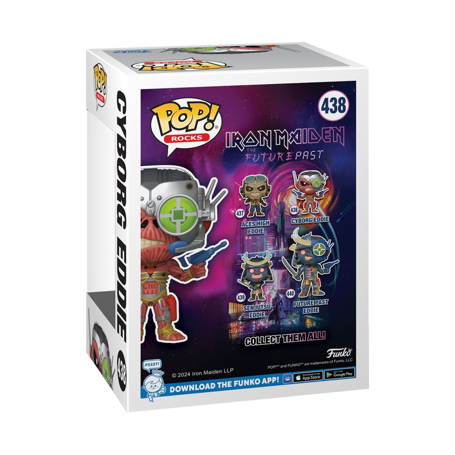 Eddie IRON MAIDEN Cyborg Somewhere in Time Pop!
