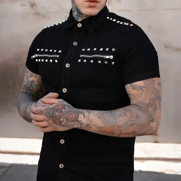 Shallow Grave Studded Shirt