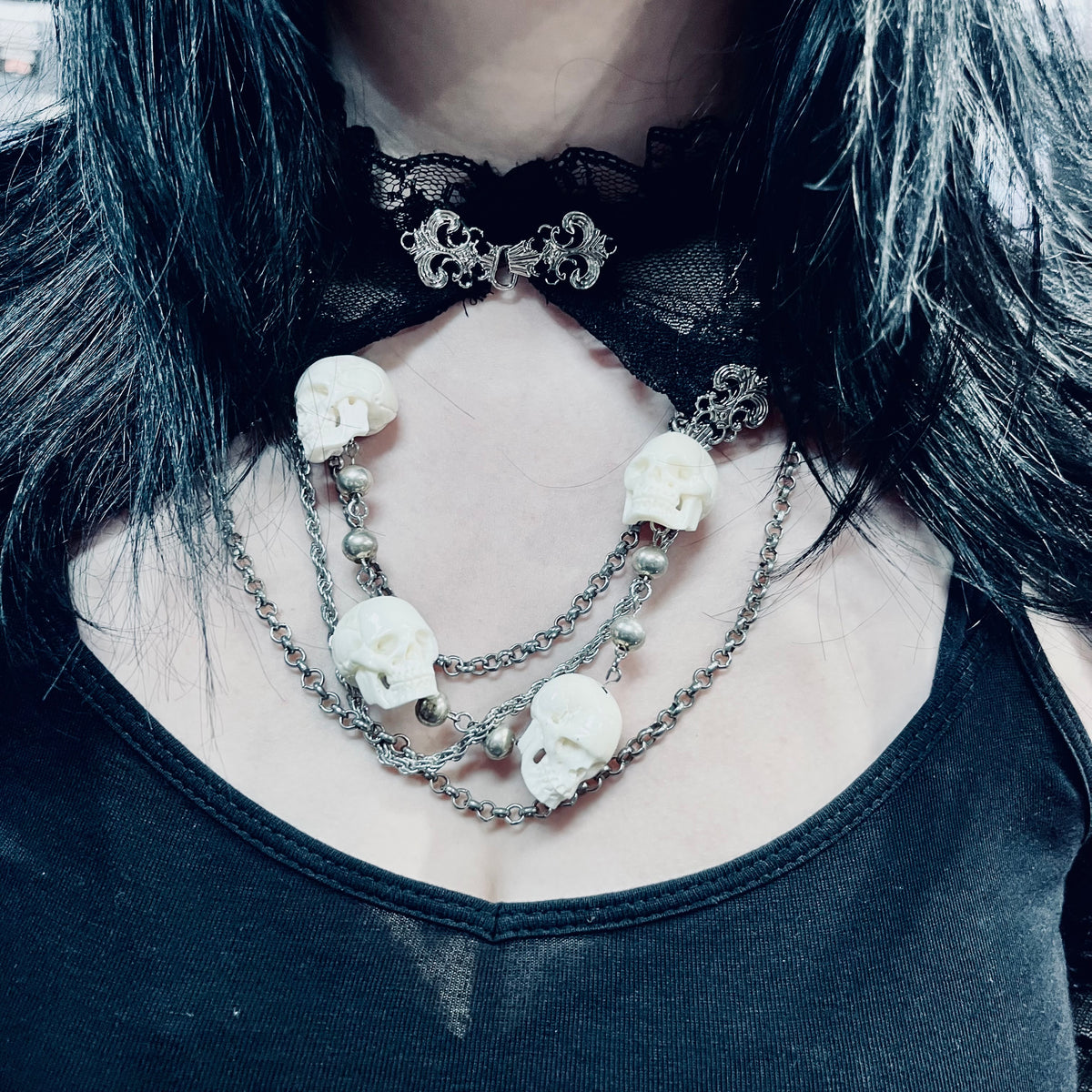 Headhunter Buffalo Bone Necklace