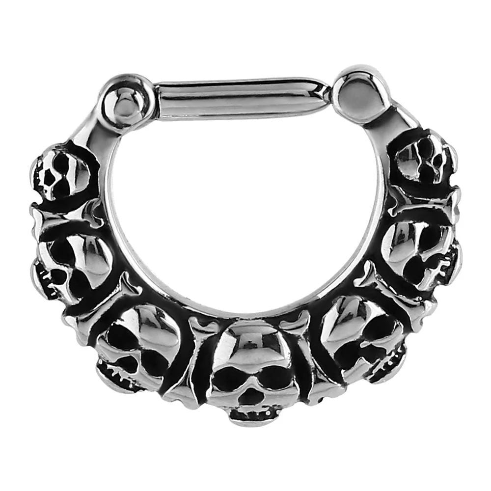 Clicker Deadly Cluster Surgical Steel Septum Piercing