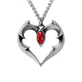 Vampire's Kiss Batheart Necklace