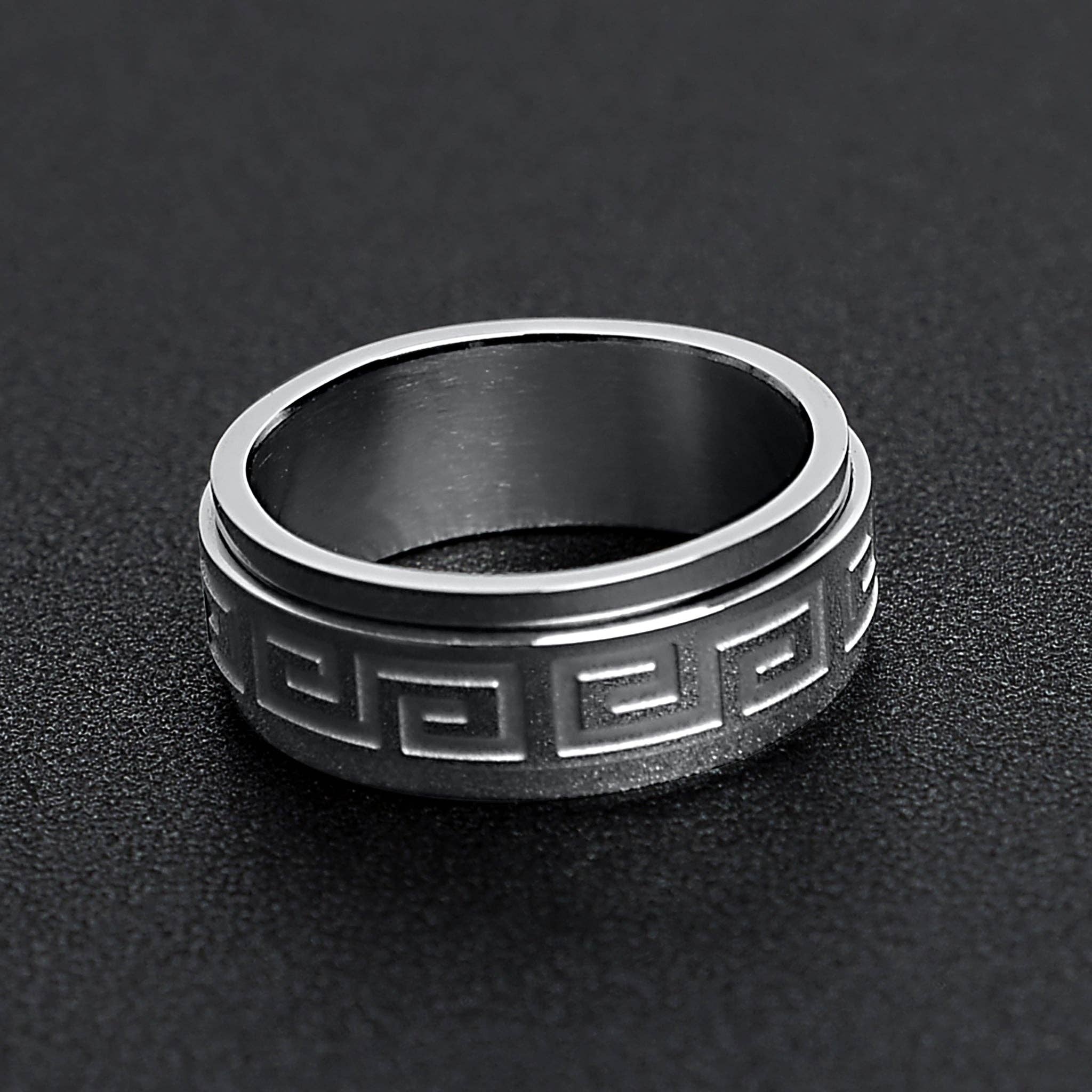 Meandros Lights Spinner Ring