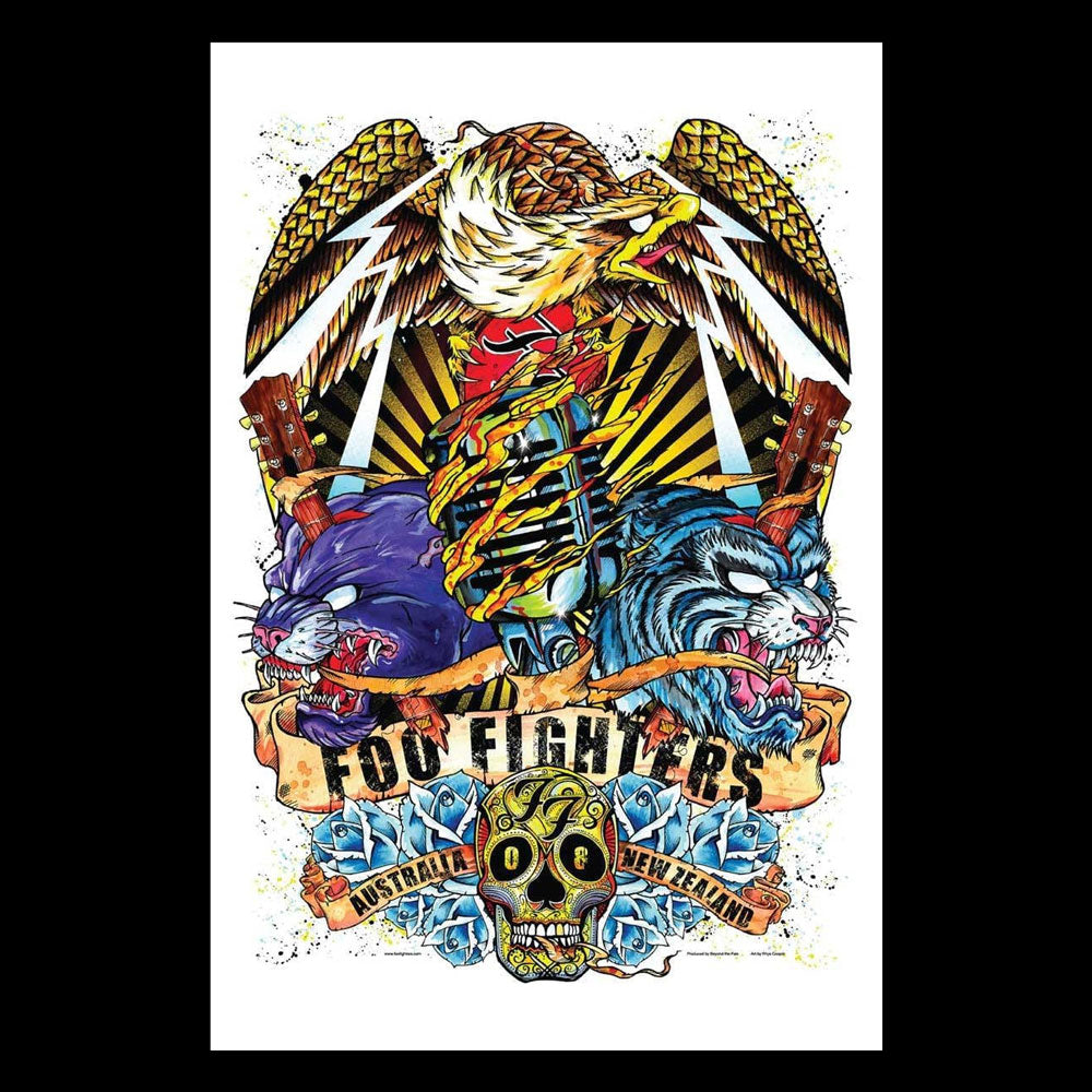 FOO FIGHTERS Down Under Tour Poster 131