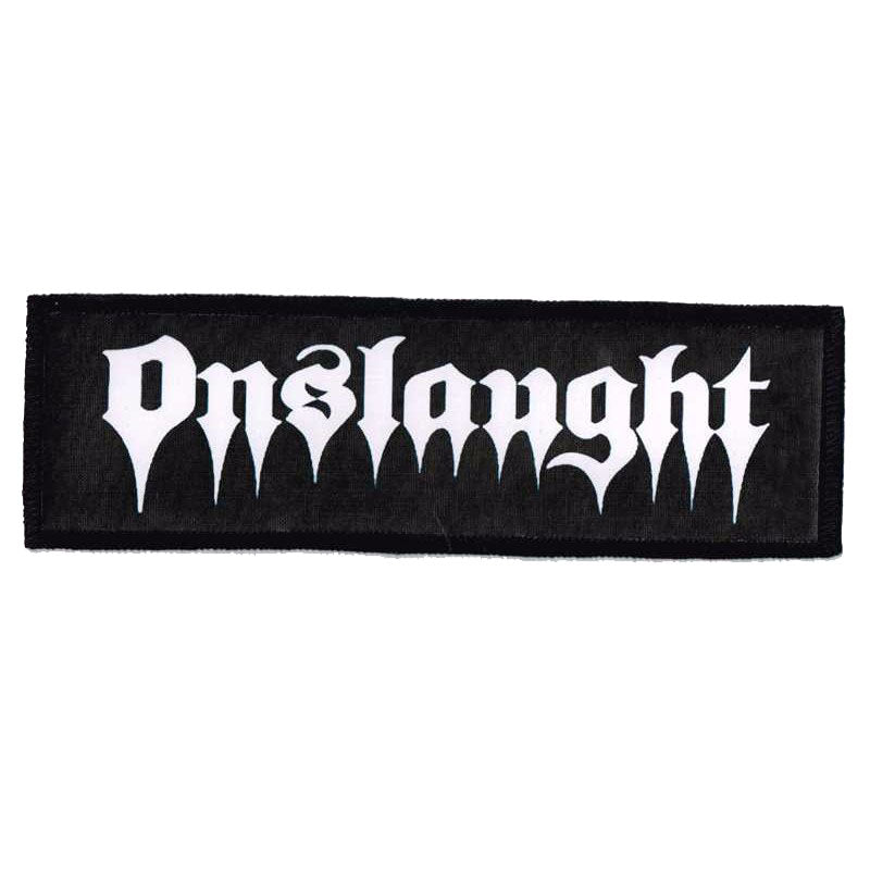 ONSLAUGHT White Logo Strip Patch