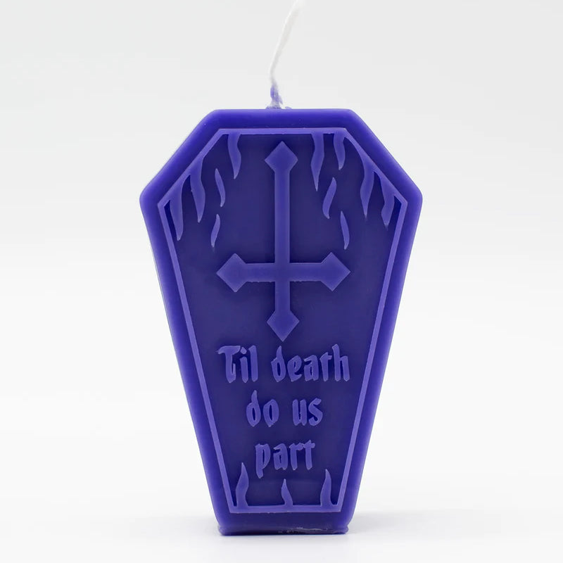 Til Death Coffin Candle