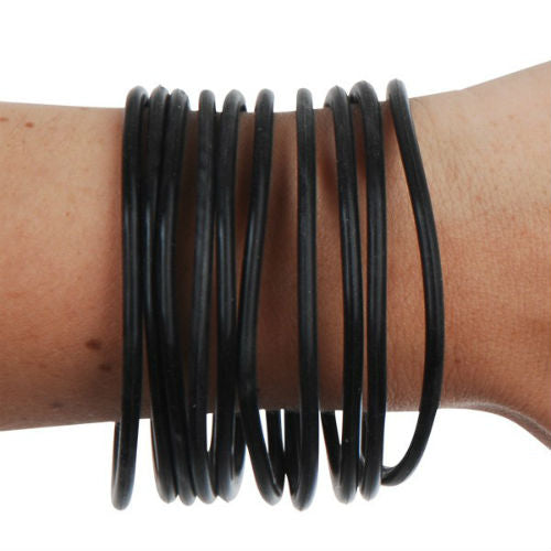 Black Rubber Bracelets