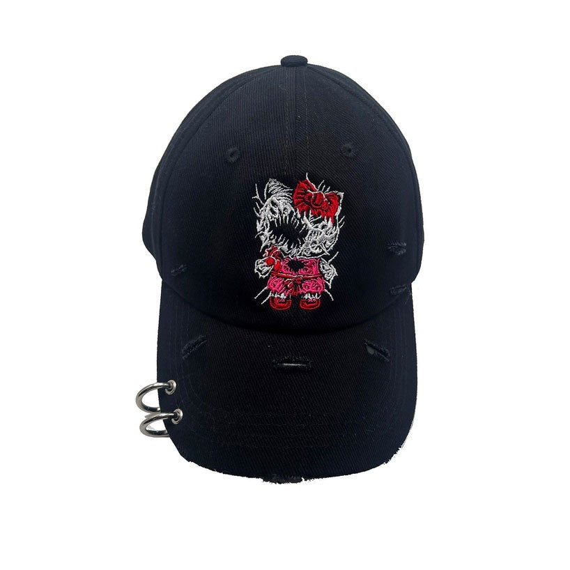 Hell Kitty Pierced Baseball Cap
