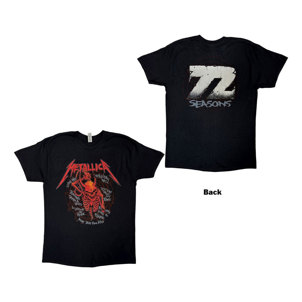METALLICA Screaming Skull 72 Seasons Tee (Backprint)