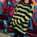 Slasher Distressed Sweater - Zombie Noir