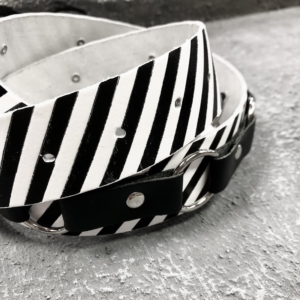 Dangerous Crossing Leather Belt