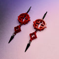 Cathedral Punk Earrings - Blood